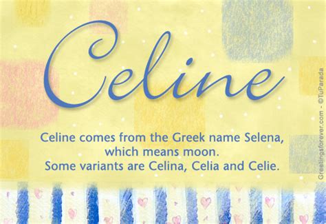 name meaning celine